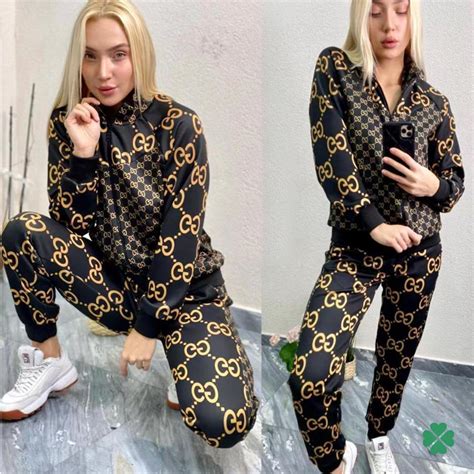 counter quality gucci tracksuit|Gucci women tracksuit.